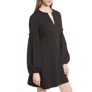 Tibi Black Bishop Sleeve Dress